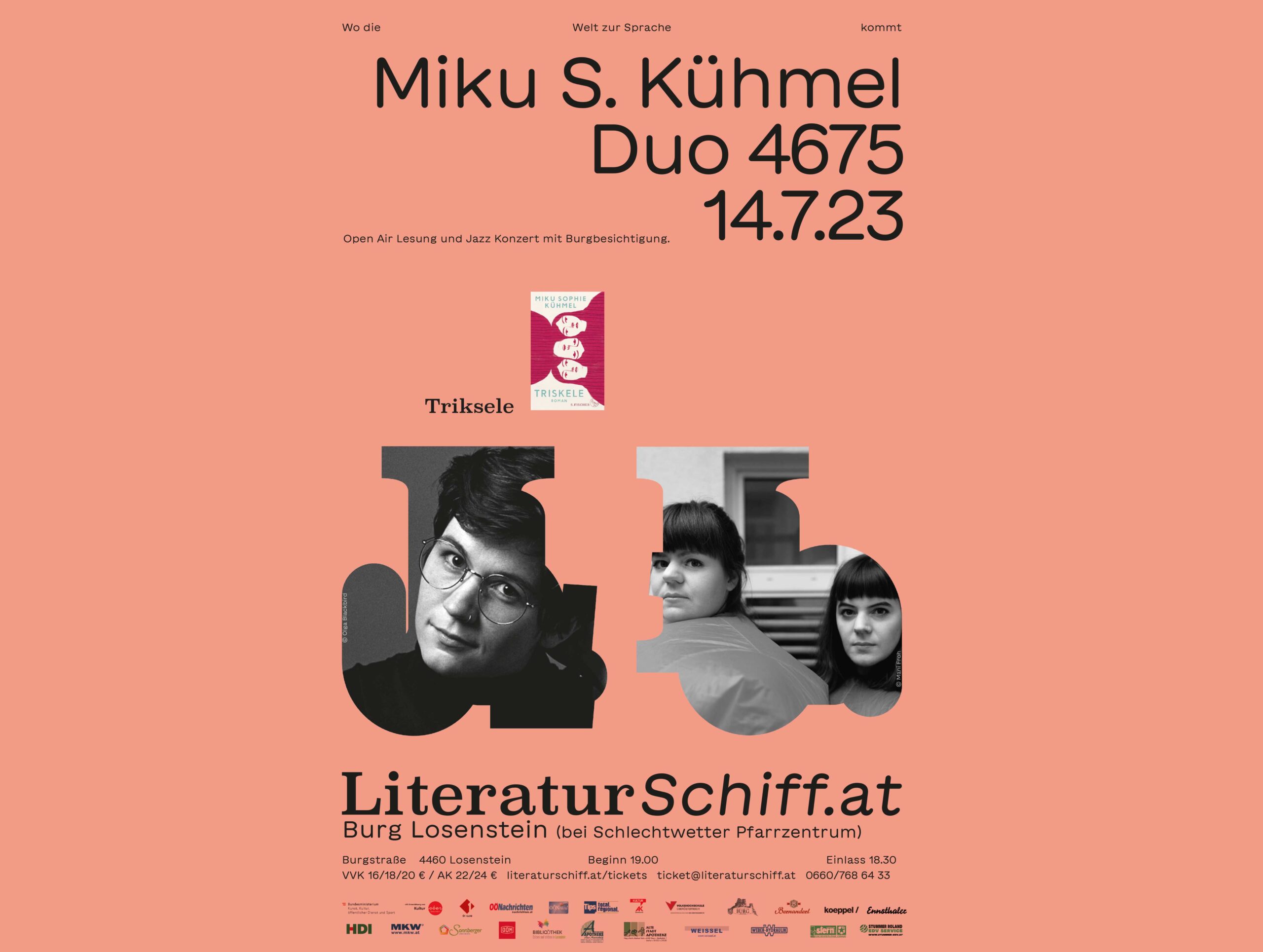Literaturlesung 2023 - Beitrag - Literaturschiff Detail23 - Miku S. Kühmel - Duo 4675
